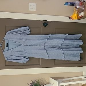 NWT Blue tiered maxi dress